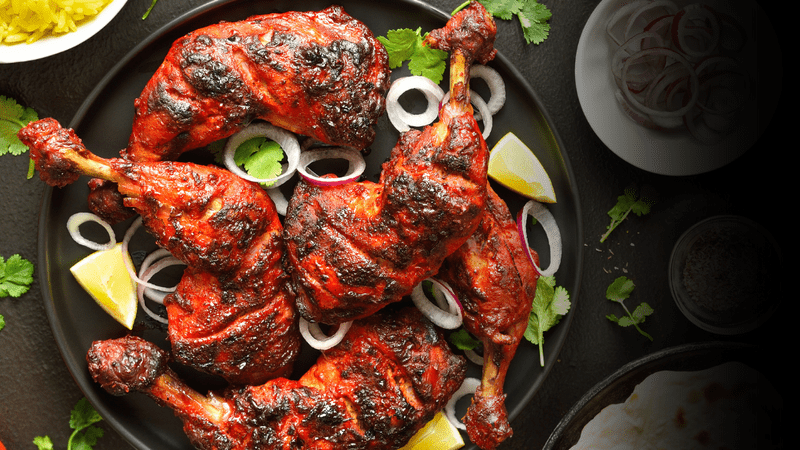 Classic Tandoori chicken recipe blog banner image