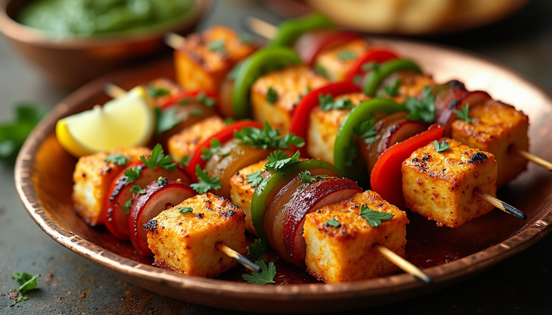 Smoky Tandoori Paneer Tikka Recipe Image