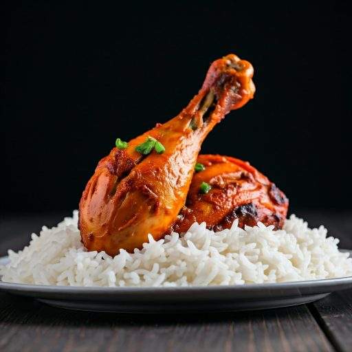 Grilled Tandoori Chicken with Indian-Style Rice Grilled Tandoori Chicken with Indian-Style Rice