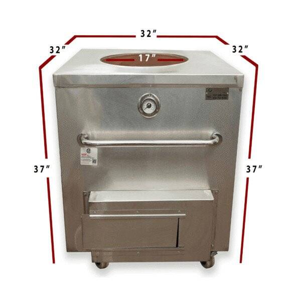 Restaurant Tandoor Oven CH02 – Full Dimensions 32x32x37 inches
