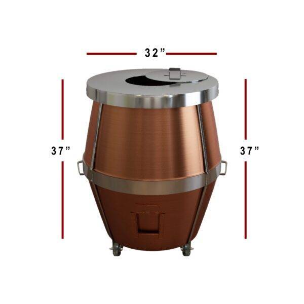 CU02 32 x 32 Charcoal Tandoor Measurement Image CU02 32 x 32 Charcoal Tandoor Measurement Image