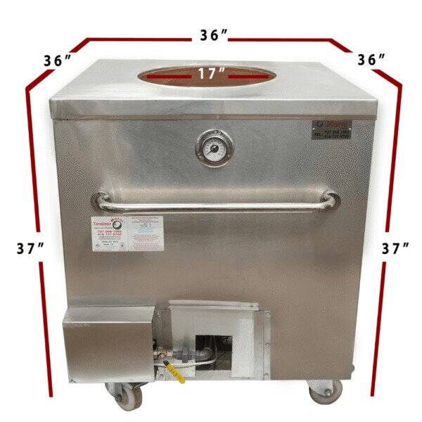 Punjabi Tandoor Oven T06 – Full Dimensions 36x36x37 inches