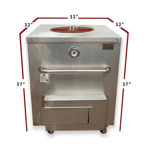 Restaurant Tandoor Oven CH02 – Full Dimensions 32x32x37 inches