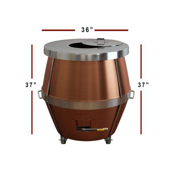 A06 36 x 36 Afghan Clay Tandoor Measurement Image A06 36 x 36 Afghan Clay Tandoor Measurement Image